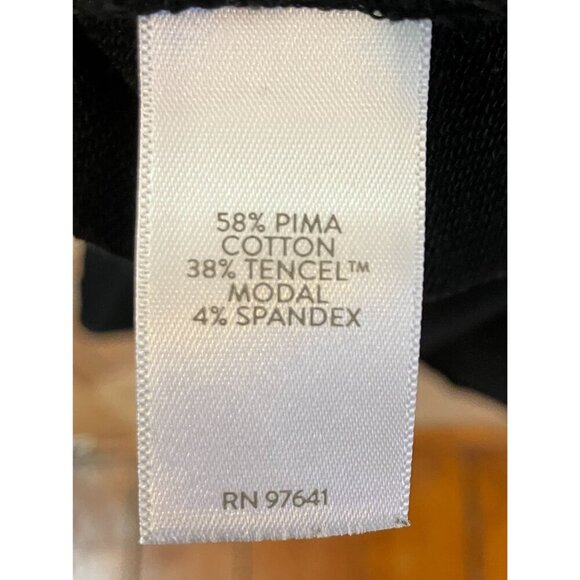 J.Jill Womens Pure Jill Elements Modest Stretch Pima Dress Medium Black SP EXC - Picture 6 of 11